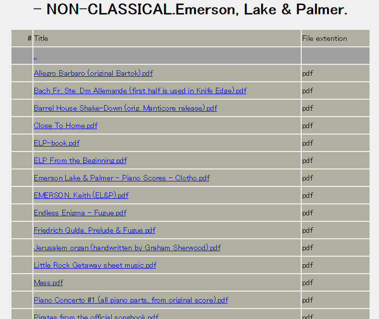 – NON-CLASSICAL.Emerson, Lake & Palmer.